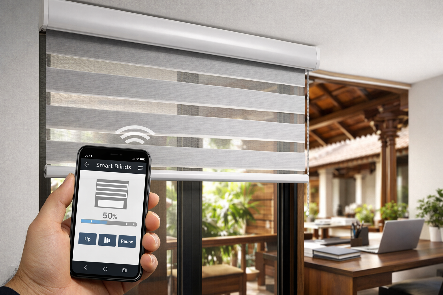wifi enabled window blinds